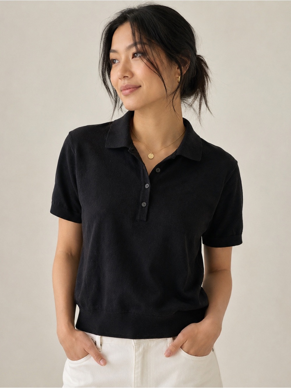 PATRICK ASSARAF FINE MERINO POLO